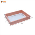 Corrugated Hamper Tray | Multipurpose Tray (10.0" X 12.0" X 2.0") Peach