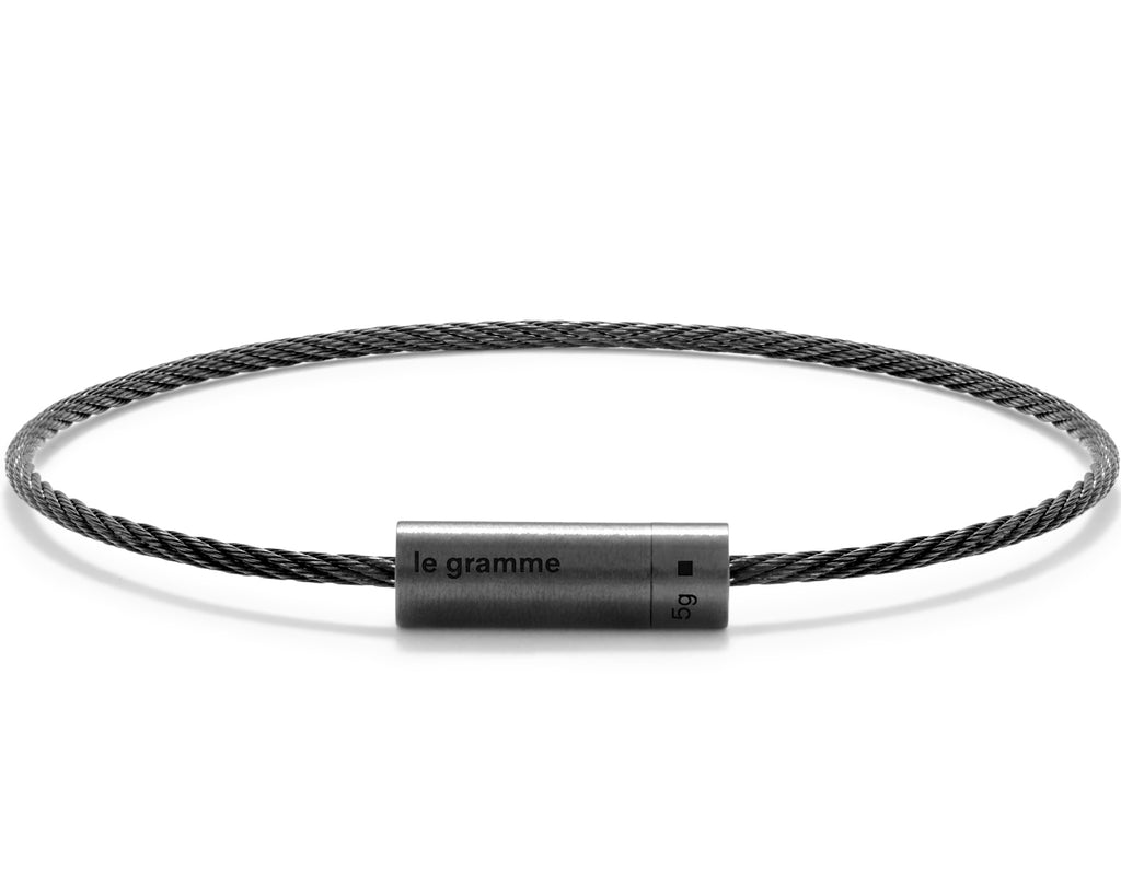 orlebar brown navy nato cable bracelet le 7g - le gramme