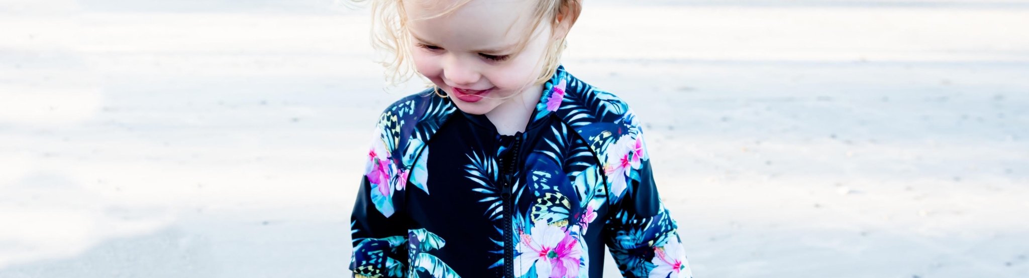 Teen / Tween Girl Long Sleeve Two-Piece Swimsuit Set – Tribe Tropical
