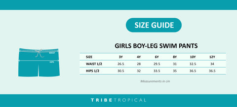 Life by THE & Topanga Swimwear - T.H.E. Size chart