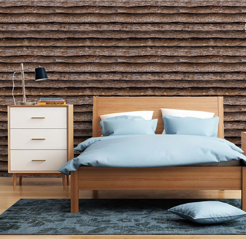 coloribbon peel and stick 3d wood grain design wallpaper room ideas