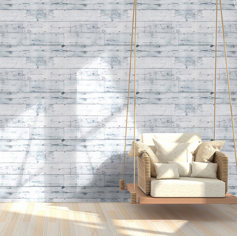 coloribbon peel and stick nordic grey wood grain design wallpaper