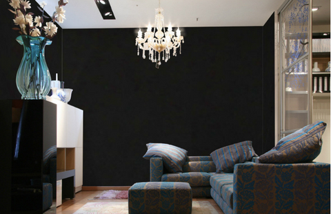 coloribbon self-adhesive black pvc wallpaper