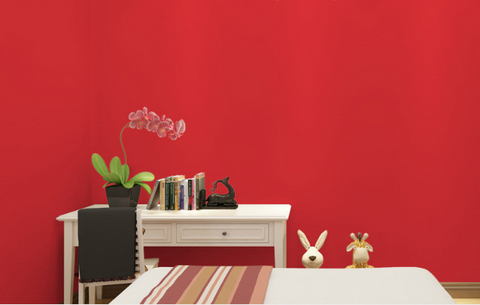 coloribbon self-adhesive red pvc wallpaper