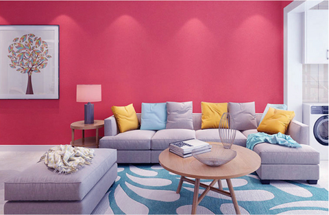 coloribbon self-adhesive pink pvc wallpaper