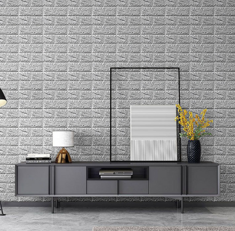 grey textured wall panels