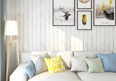 Nordic White Maple Wood Grain Wallpaper