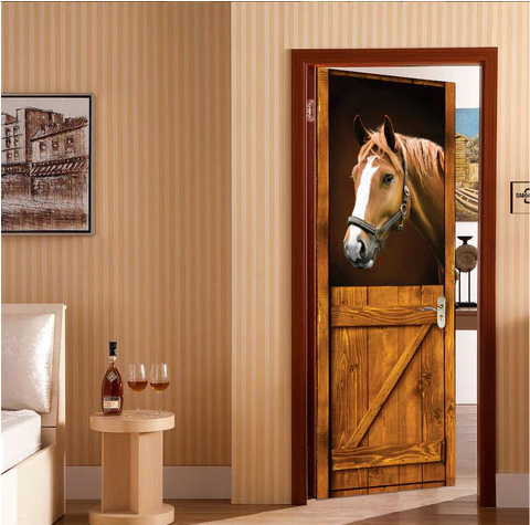Horse 3D Door Sticker