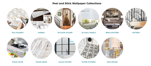 coloribbon peel and stick wallpaper collections