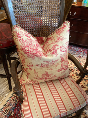 Country Life Toile Pillow