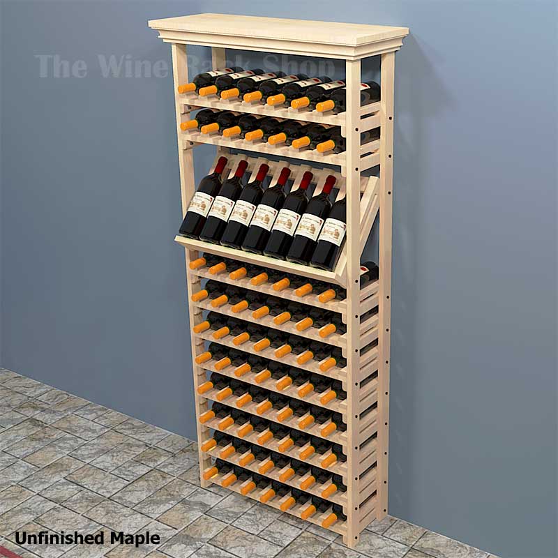 Citar Mala fe tubo respirador Wood wine racks with stylish shelf design | Maple Wine Cellar Racks — The  Wine Rack Shop