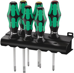 Wera 118150 Kraftform Micro Slotted/Phillips Precision Screwdriver Set +  Rack