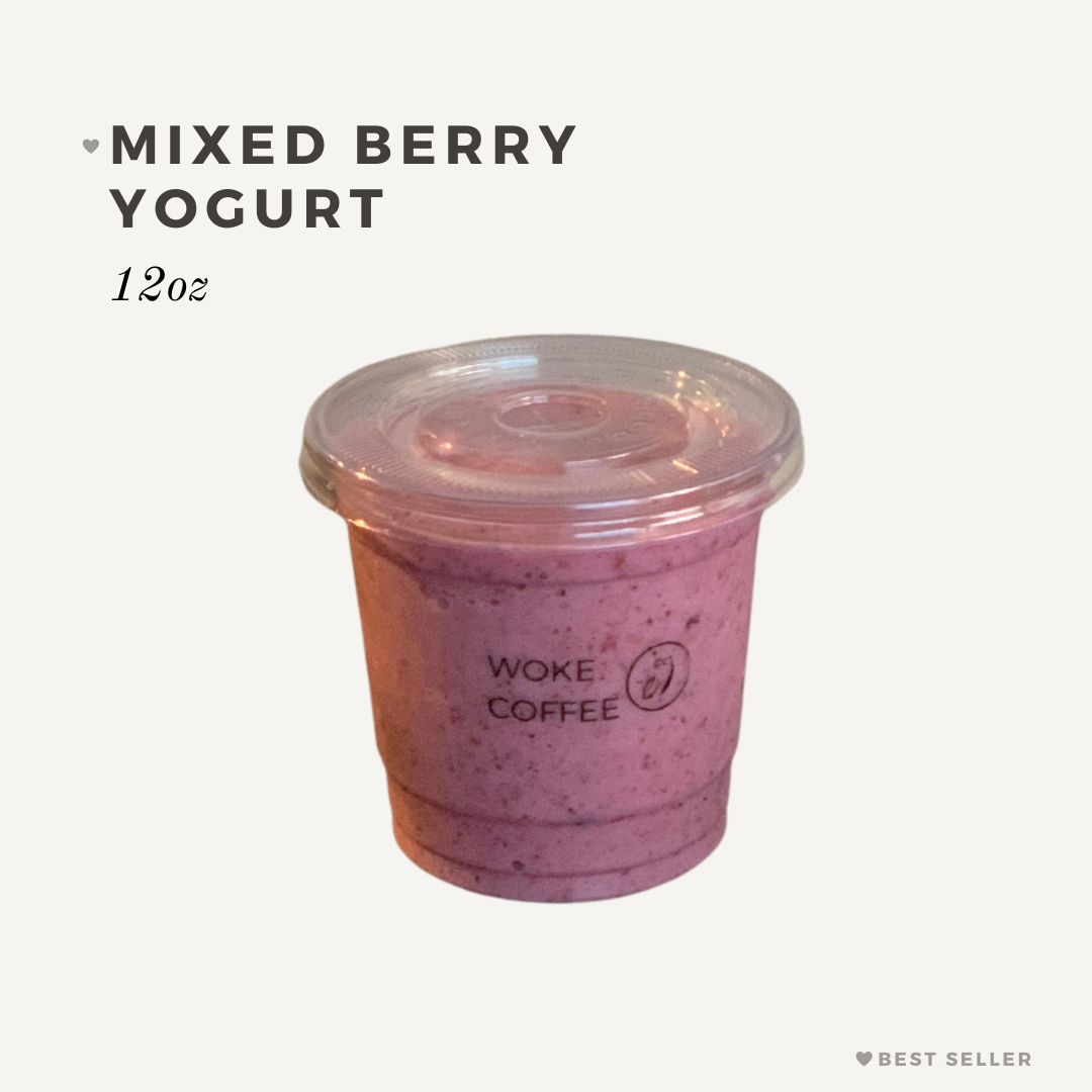 Mixed Berry Yogurt Smoothie | Woke Coffee