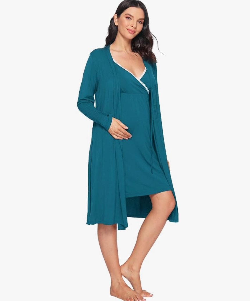 10 Maternity Nightgown and Robe Sets - Starting at Just $26