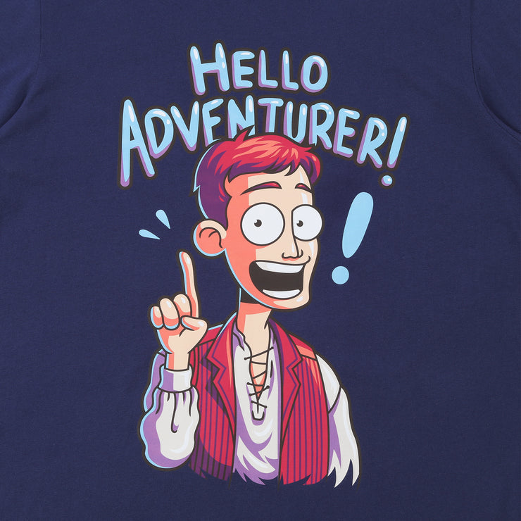 Epic NPC Man Hello Adventurer T-shirt