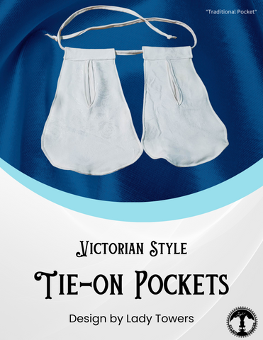 victorian tie on pocket pattern