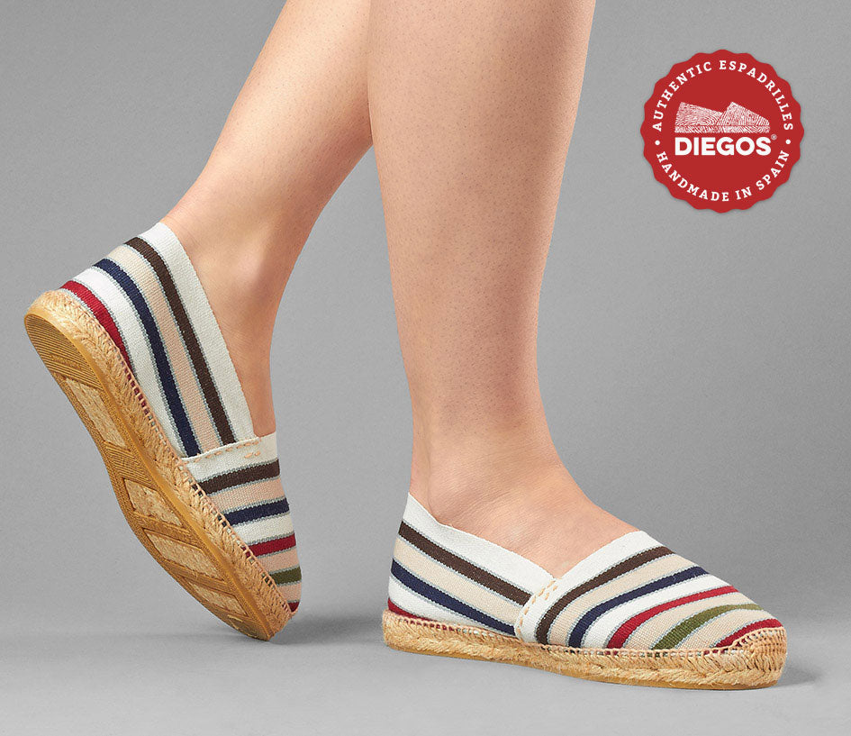 Rationalisering Næsten Ugyldigt DIEGOS - Traditional striped Espadrilles | An eternal Classic shoe –  diegos.com