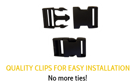 Clips for easy installation