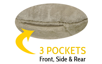 Includes 3 Pockets