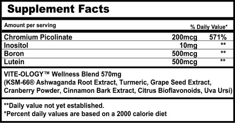 nutritional label