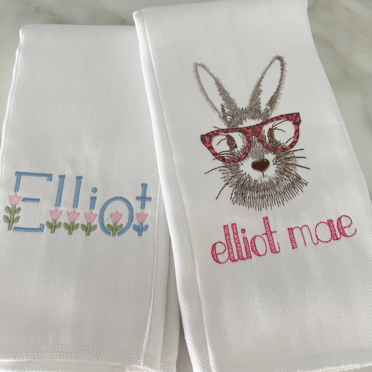 Bunny Burp Cloth Set