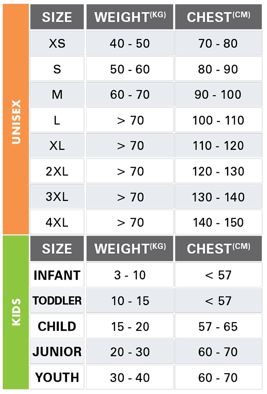 oneill superlite size