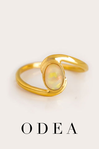 Opal Edelstein: Außergewöhnlicher Ring mit echtem Opal