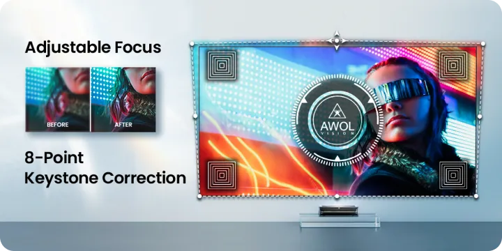 The unique feature provides you with the flexibility to fine-tune the color settings for optimal precision, display accurate lifelike colors to best match your viewing environment.