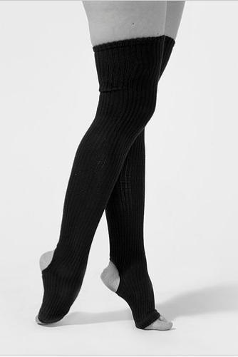 Rolling Cable Knit Thigh High Leg Warmers - Burgundy · Pole Junkie