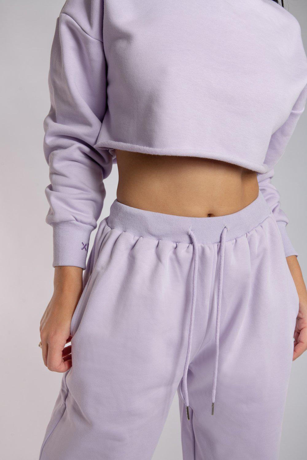 cropped lilac jumper