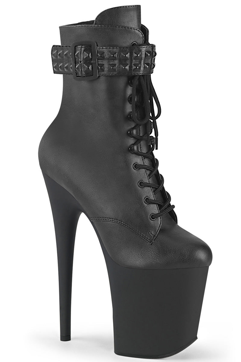 8 inch pleaser ankle boots