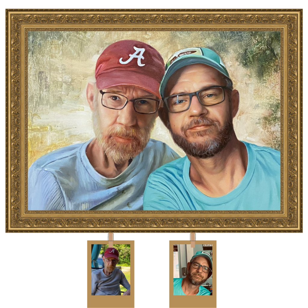 Personalized memorial portrait