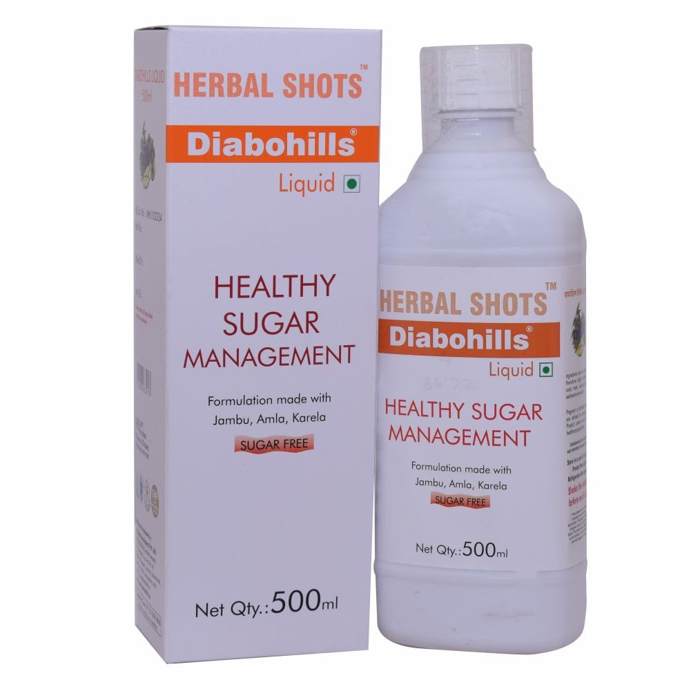 Herbal Hills Diabohills Herbal Shots 500ml (Pack of 2)
