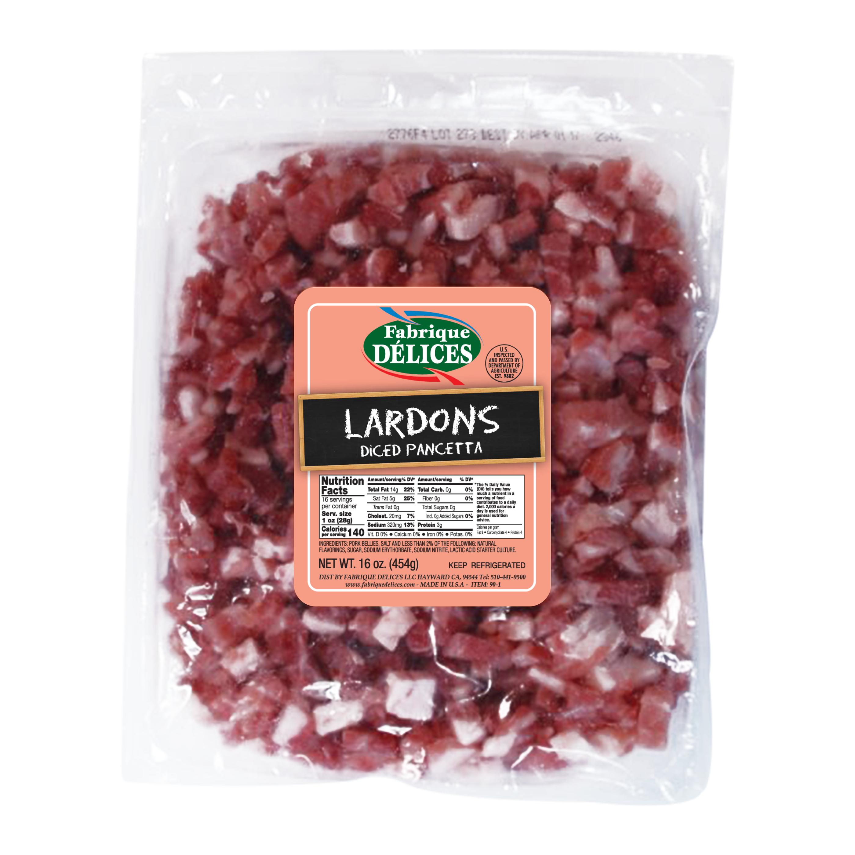 Lardons Diced Pancetta – Fabrique Delices