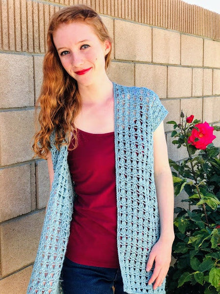 Juniper Cardigan - Lacy Summer Cardigan Crochet Pattern – Desert ...