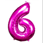 Pink 34" Foil Number Balloons
