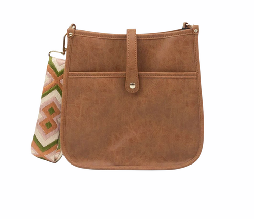 Nora Chevron Vegan Leather Handbag