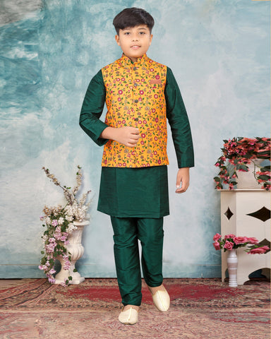 Pantaloons Junior Boy Printed Yellow Jacket - Selling Fast at Pantaloons.com