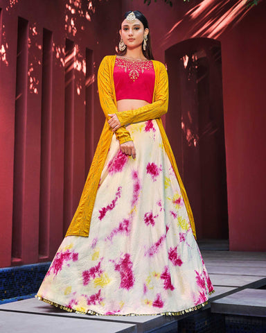 Rani Jacket Lehenga Choli for women – Ville Fashions