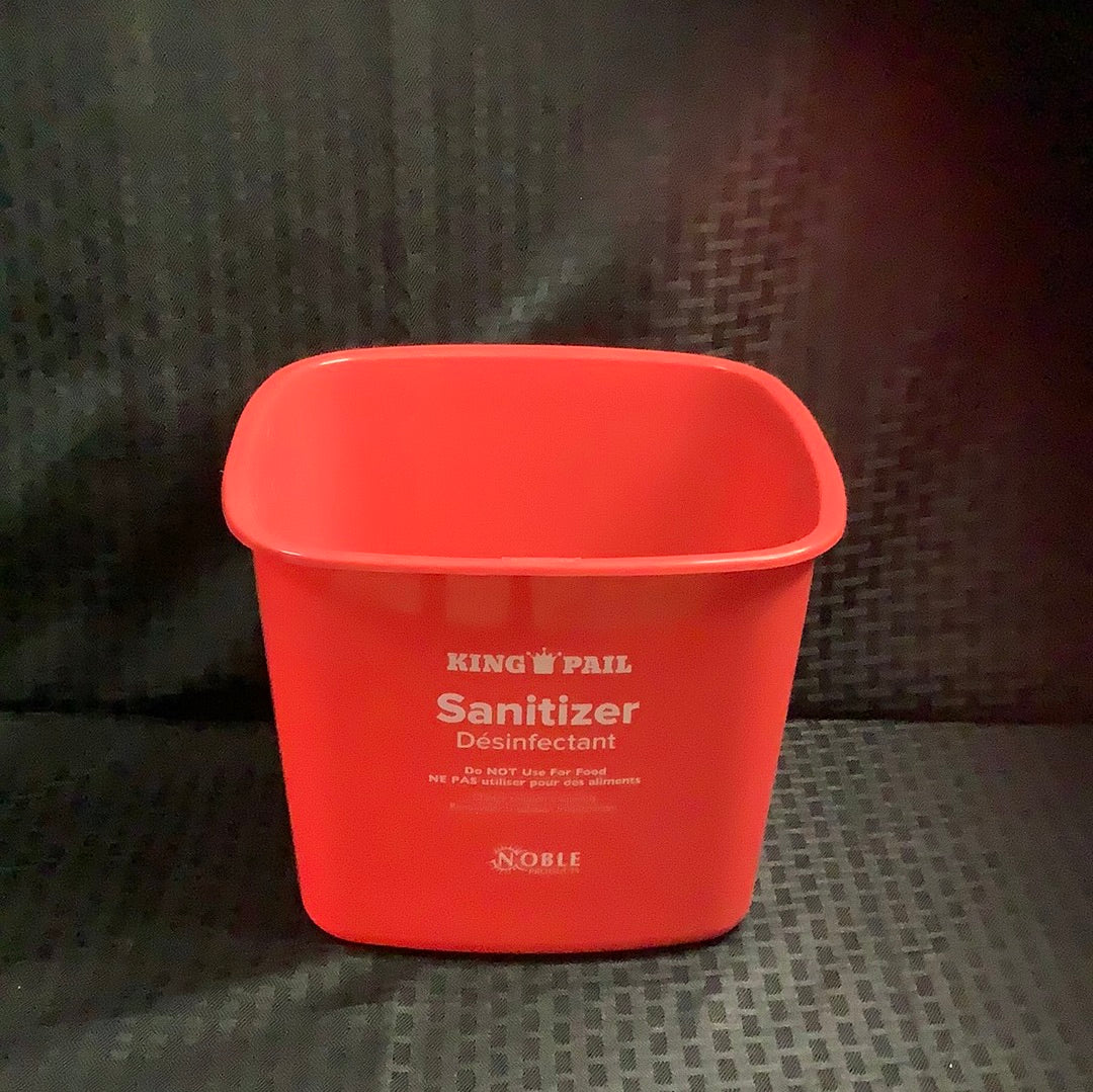 Noble Products King-Pail 8 Qt. Red Sanitizing Pail