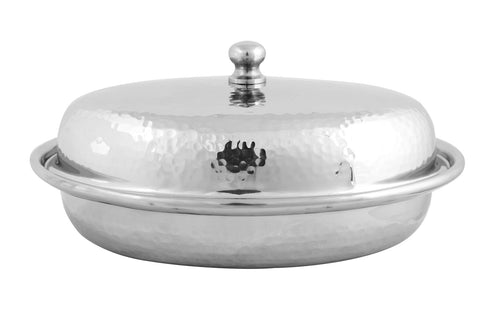 Extra Large Stainless Steel Serving Platter With Dome Lid – Z A N N Home  Decor