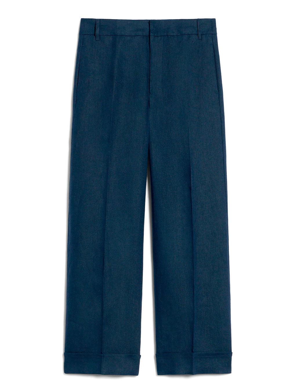 Weekend Max Mara Blue printed trousers - size UK 10 Cotton ref