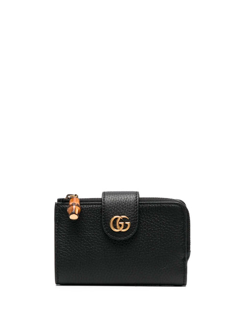 Gucci GG Leather Wallet - Black - Wallets
