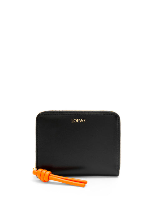 Loewe Women's Luxury Anagram Square Key Cardholder in Pebble Grain Calfskin - Red - Wallets