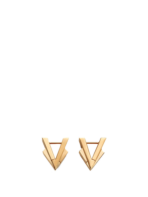 Bottega Veneta V Shaped Folding Earrings