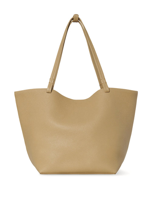 Park Small Leather Shoulder Bag in Beige - The Row