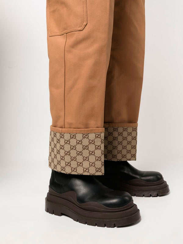 Gucci GG-jacquard Cotton-ripstop Cargo Trousers in Green for Men | Lyst  Canada