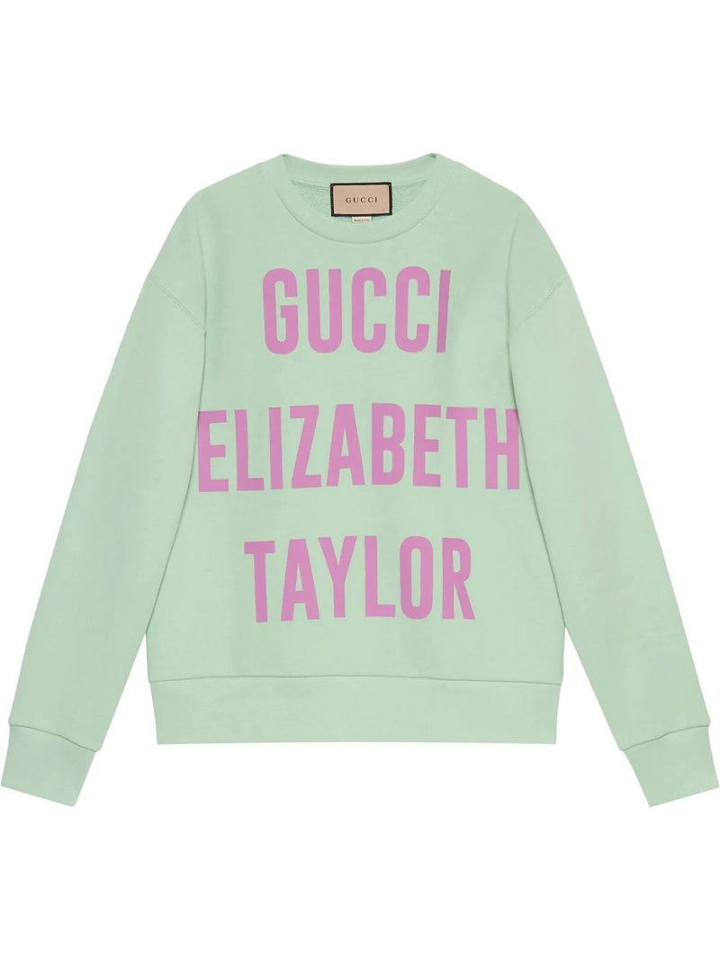 ventana longitud Dibuja una imagen Sudadera de algodón "Gucci Elizabeth Taylor" – OTTODISANPIETRO