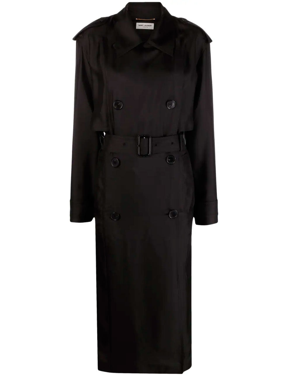 Silk double-breasted trench coat – OTTODISANPIETRO