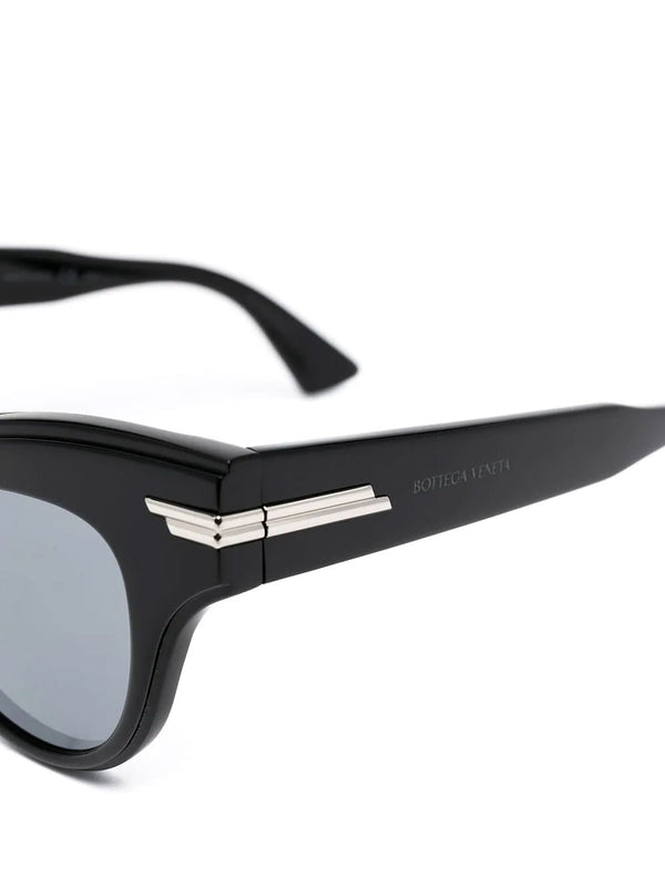 CAT EYE S187 SUNGLASSES IN ACETATE - BLACK